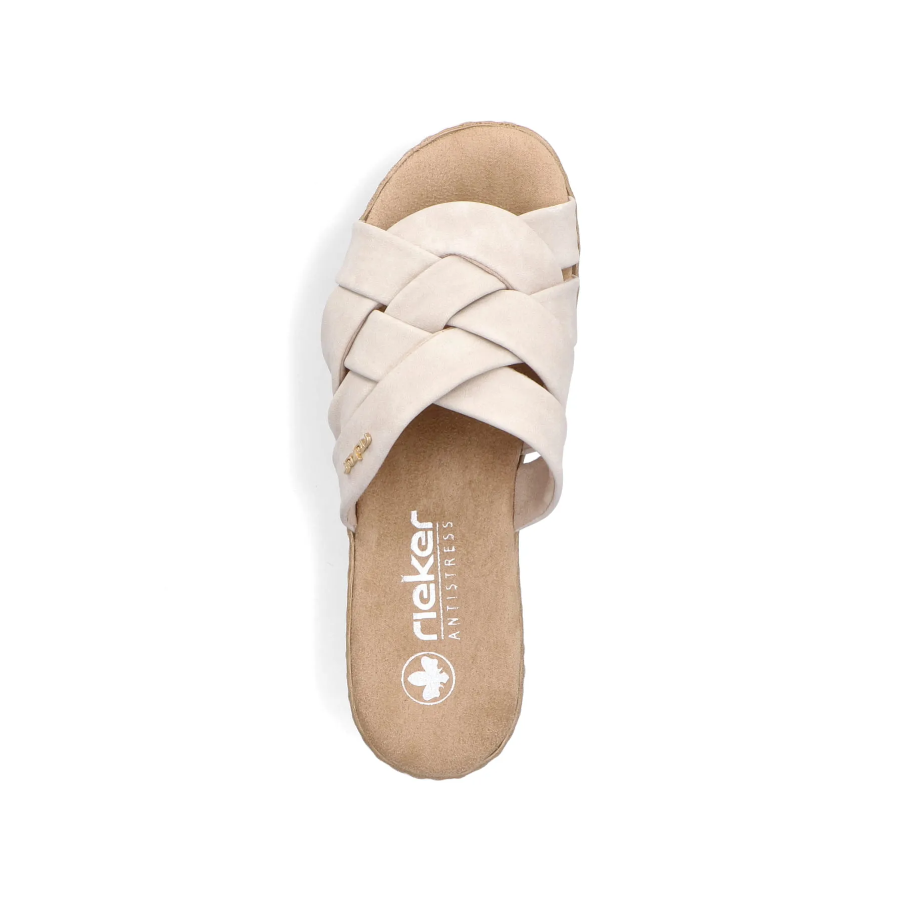 Rieker Damen Pantoletten hellbeige | V0208-60