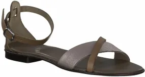 Sandalen aus Leder 184281626223 (Beige/Braun)