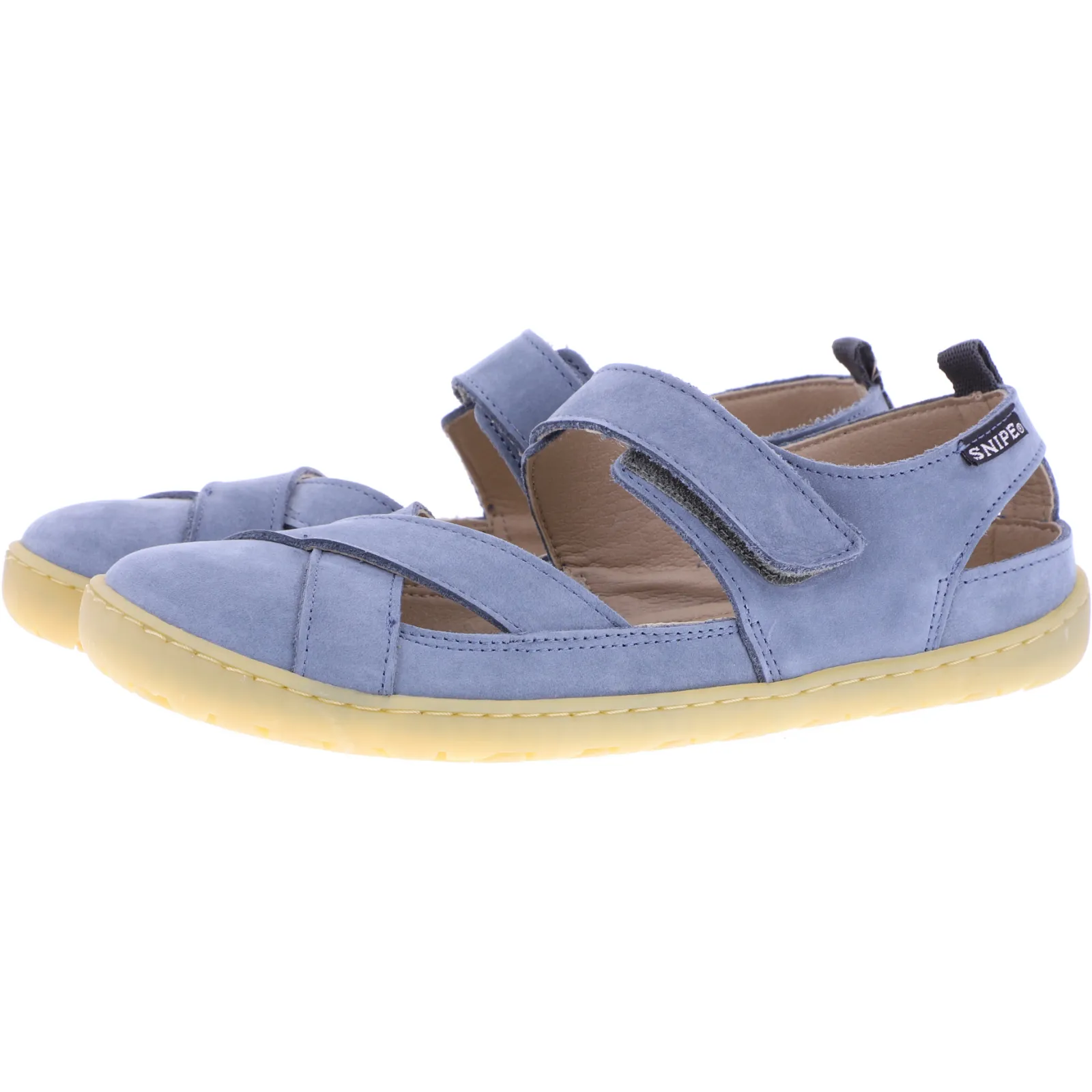 Snipe / Modell: Barefoot / Jeans Blau Nubukleder / Sandale / Art: 05360-006 / Damen Sandalen