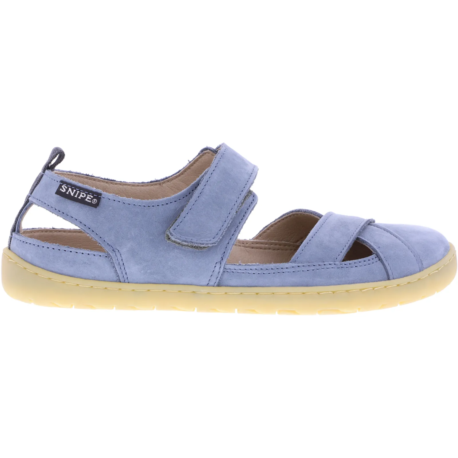 Snipe / Modell: Barefoot / Jeans Blau Nubukleder / Sandale / Art: 05360-006 / Damen Sandalen