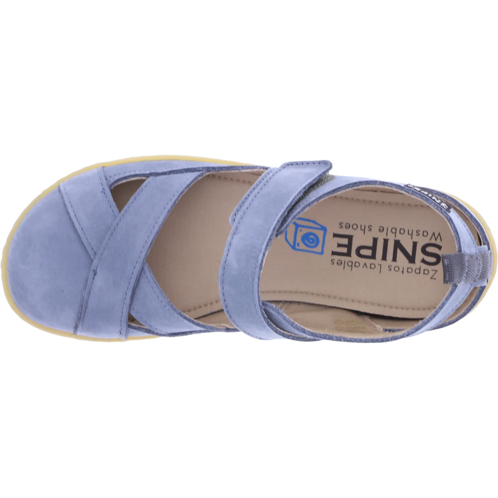 Snipe / Modell: Barefoot / Jeans Blau Nubukleder / Sandale / Art: 05360-006 / Damen Sandalen