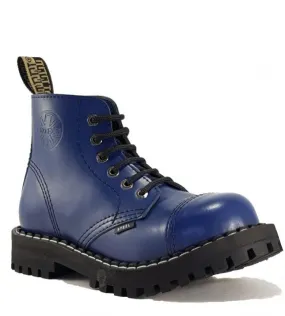 Steel Stiefel 6 Loch Blau | STEEL Shoes&Boots