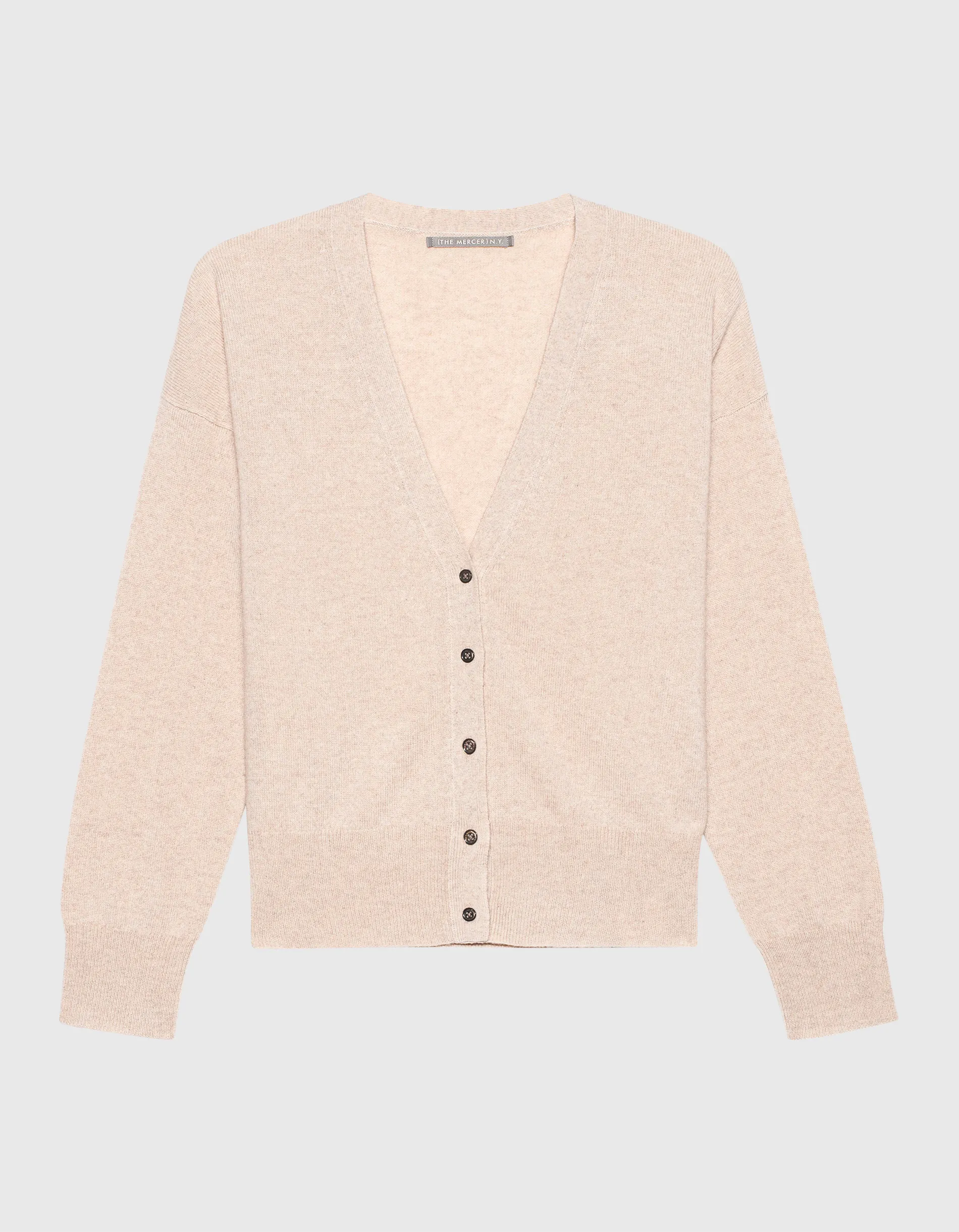 (THE MERCER) N.Y. Pomezia Sand Melange // Kaschmir-Cardigan