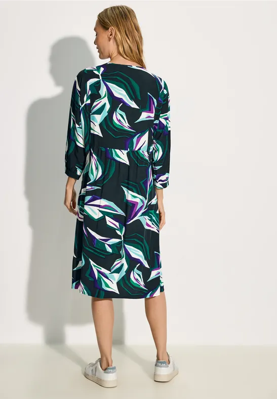 Viskose Kleid mit Print