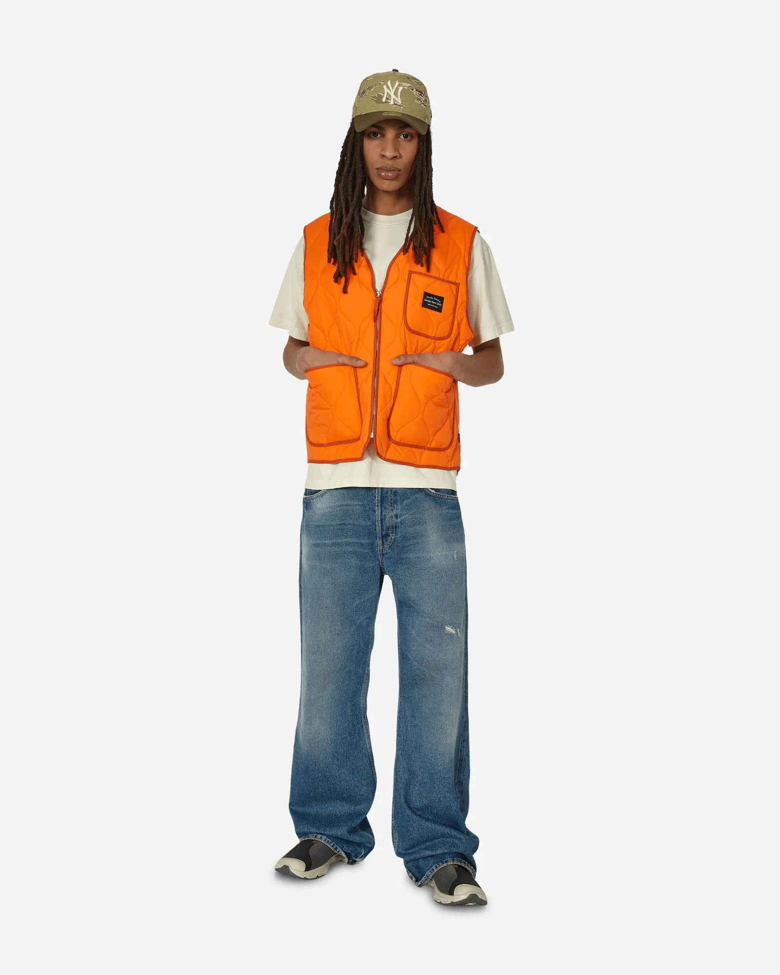 Weste Awake NY Quilted Nylon Shell Vest Orange 9031853 ORNG