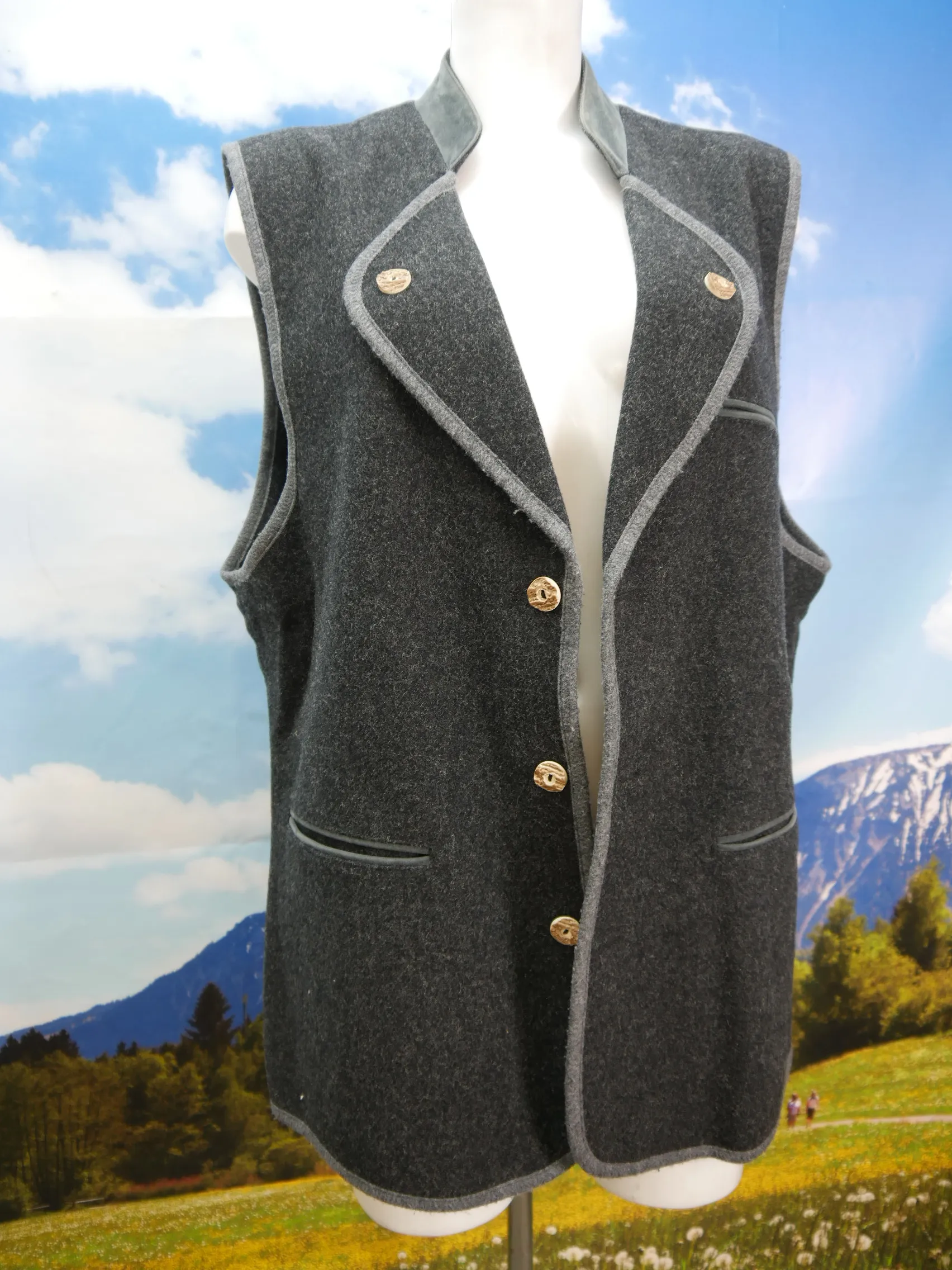 Zugspitz Trachten neuwertig Walkjacke mit Weste klasse Walkjacke Jacke Gr.54